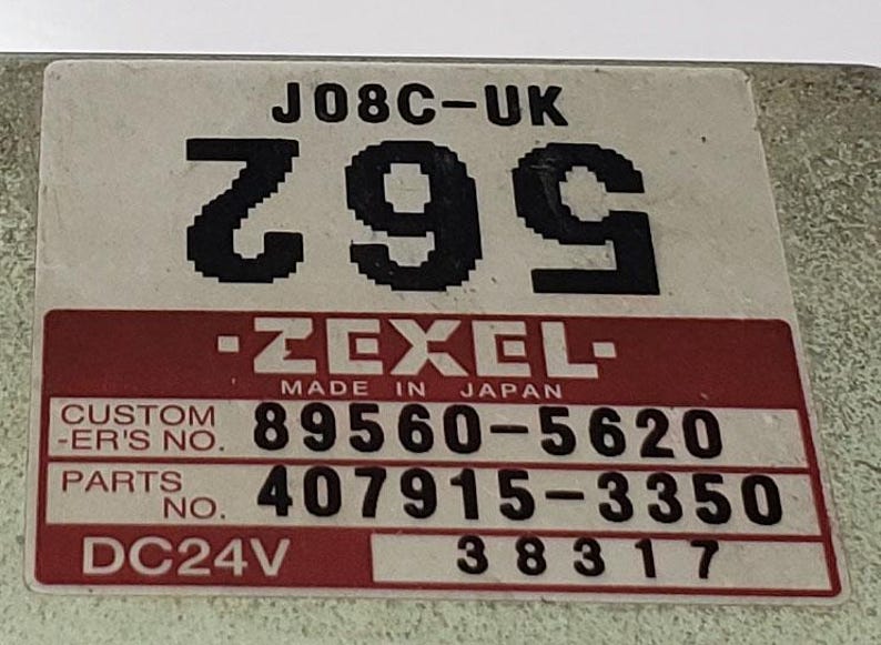 Engine Control Unit 24V for Hino J08C | ECU ECM 89560-5620 407915-3350