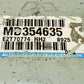 Engine Control Unit MITSUBISHI Mirage E-CJ2A MD354635 ECU ECM