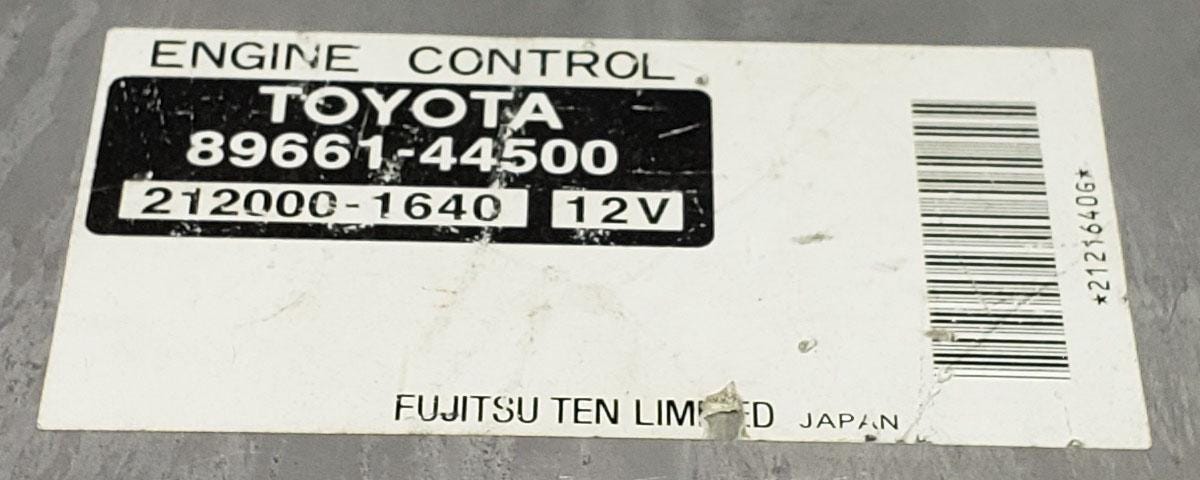 Engine Control Unit (ECU) for Toyota Isis 2005 CBA-ANM10W | Part No. 89661-44500 / 212000-1640