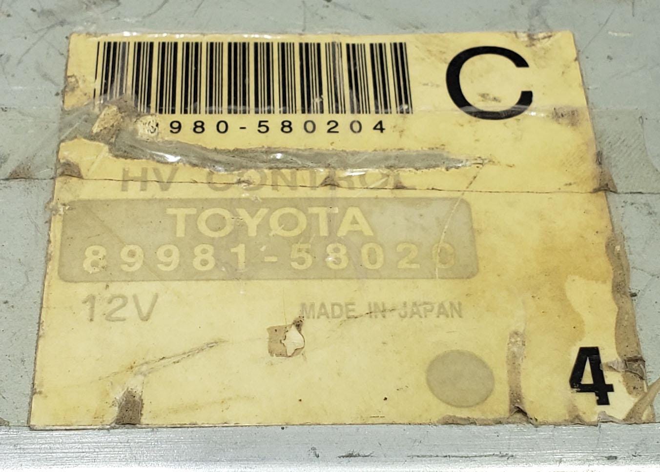 Toyota Alphard 2004 2.4 petrol HV control module ECU ECM 89981-58020