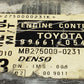 Toyota Avensis ENGINE Control Unit ECU ECM 89661-05431 8966105431 MB275000-0231