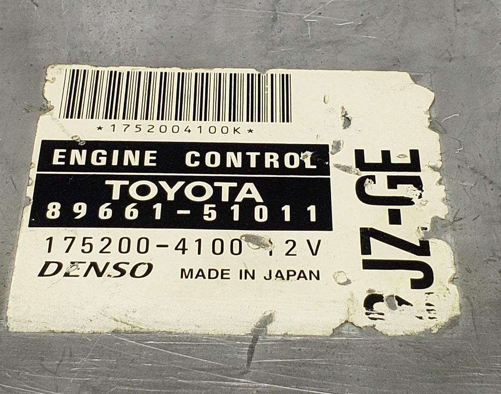 Toyota engine ecu 89661-51010 175200-4100 2JZ-GE ECU used