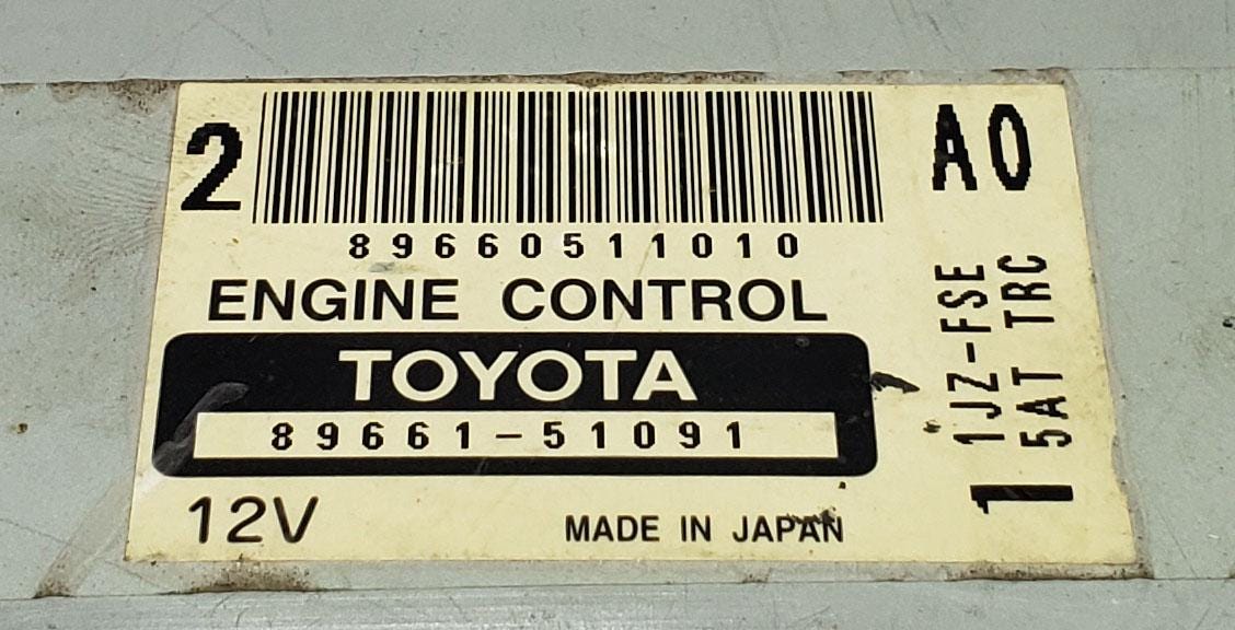 Toyota Brevis 2005 Engine Control Unit ECU 89661-51091 1JZ-FSE TA-JCG10