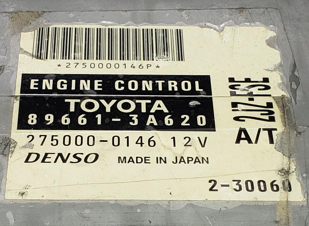 Toyota Crown JZS175 Engine Control Unit 89661-3A620 275000-0146 2JZ-FSE A/T ECU