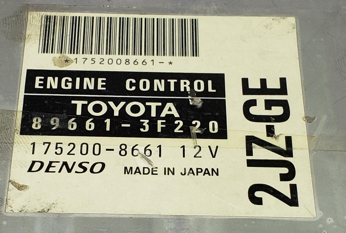 Toyota Crown JZS179 Genuine Engine Control Unit ECU/ECM | 89661-3F220 | P10800-22005605