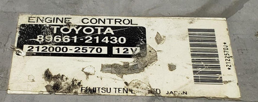 Engine Control Unit TOYOTA Caldina 2005 CBA-AZT241W 89661-21430 212000-2570 ECU