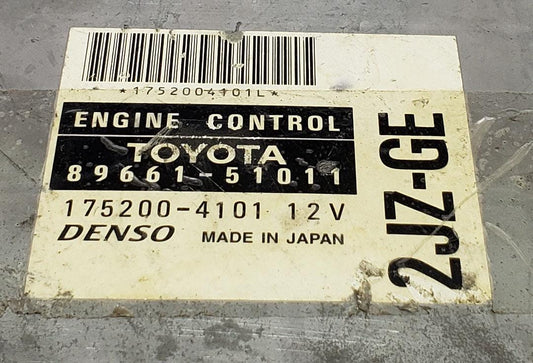 Toyota Engine ECU 89661-51010 175200-4101 2JZ-GE ECM Used