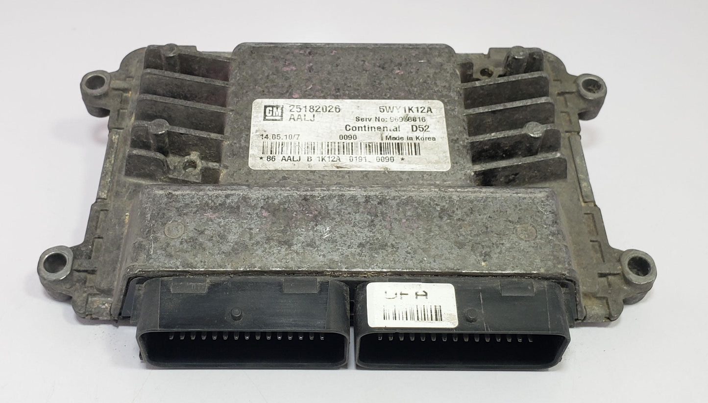 Engine Controller Chevrolet Spark 1.2 ECU ECM GM 25182026 AALJ5WY1K12A D52