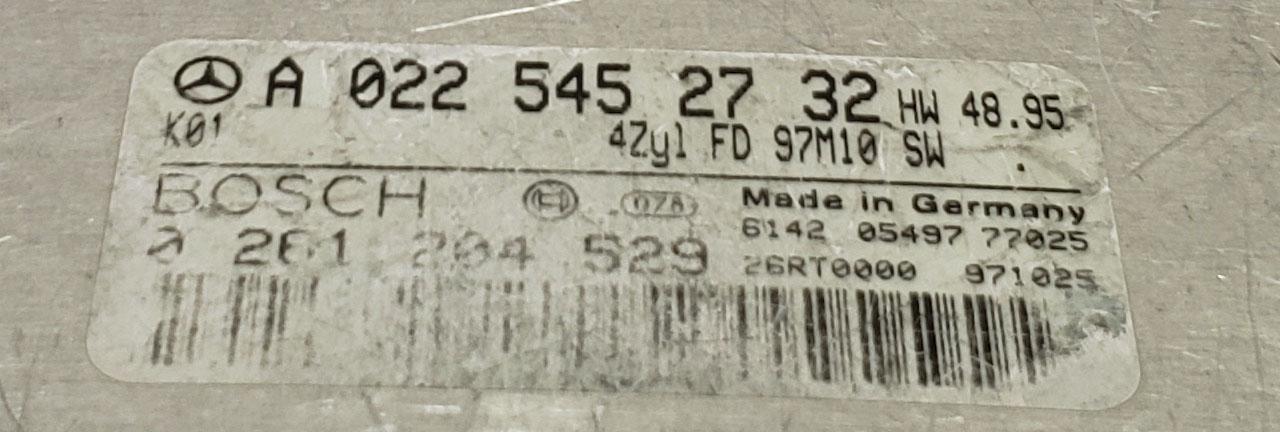 1997 - 2000 Mercedes W163 ML320 SLK320 Engine Computer Module ECU ECM A022545732