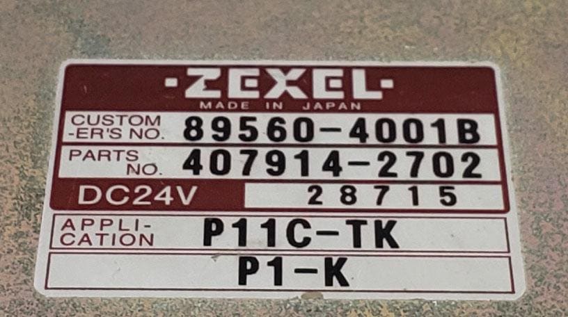Engine Control Unit for Hino P11C-TK | Zexel ECU ECM 407914-2702 89560-4001B 28715