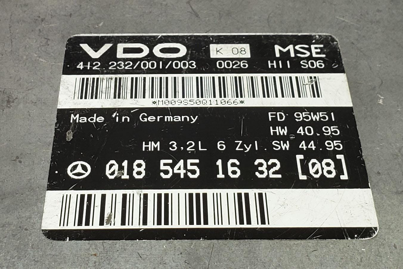 Control Unit for Mercedes-Benz | Original VDO ECU ECM 0185451632