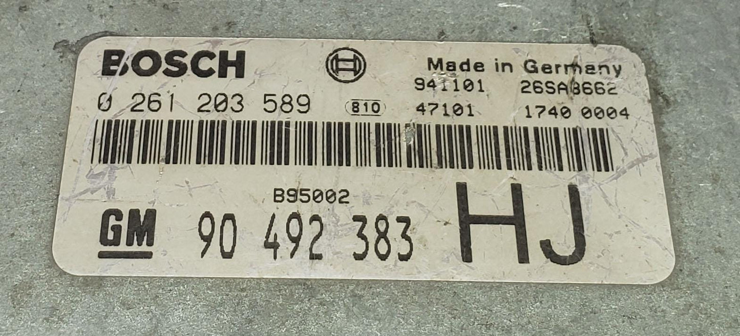 Controller 0261203589 90492383 HJ Opel Bosch ECU ECM
