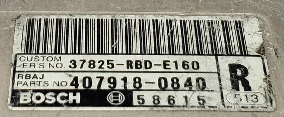 Plug & Play Bosch Engine ECU ECM Honda, 0281011546, 0 281 011 546, 37820-RBD-E51