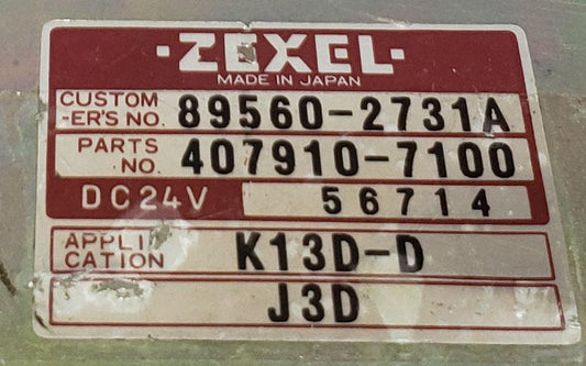 zexel hino engine control unit 89560-2731A 407910-7100 ecu ecm