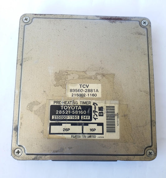 TOYOTO Engine Control Unit TOYOTA Toyoace KC-BU112D 28521-58160 215000-1160 jdm