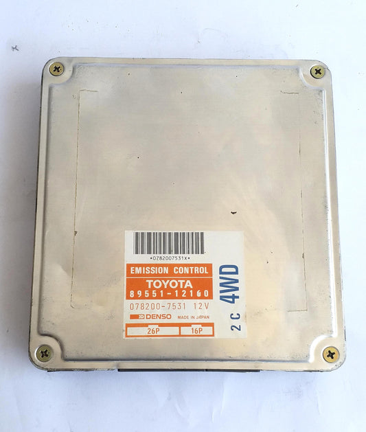 Toyota Corolla Engine Control Unit ECU 89551-12160 2C 4WD JDM Used