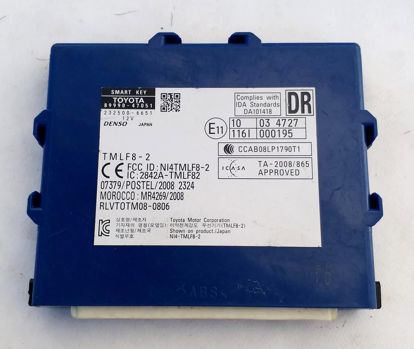 Toyota Prius 2010-2015 Smart Key Control Module ECU 89990-47051 OEM JDM Used