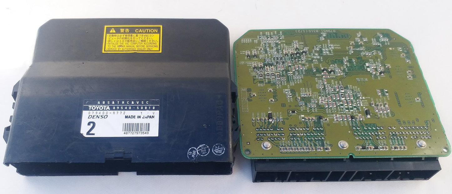 Toyota Skid Control ECU ECM Computer Assy 89540-58010 079400-8772 JDM Used