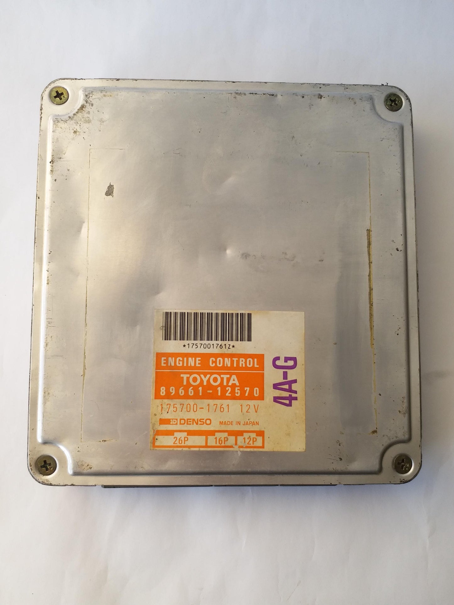 Toyota AE92 140HP 4A-GE Red Top ECU Engine Control Module 89661-12570 JDM Used