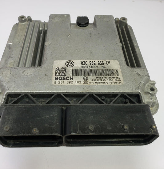VW Touran 1.6 FSI Engine ECU Bosch 0261S02182 03C906056CH MED9.5.10